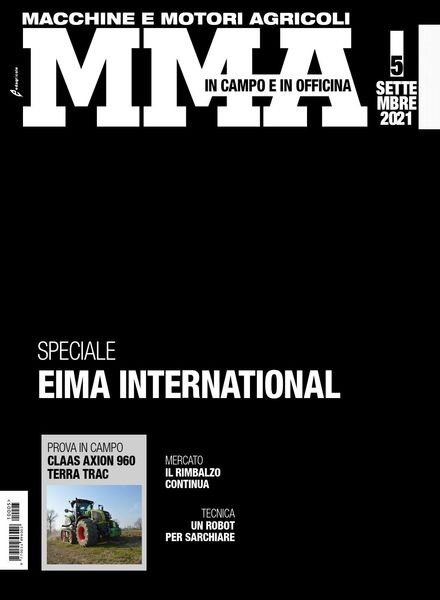 MMA Macchine e Motori Agricoli – Settembre 2021 Cover