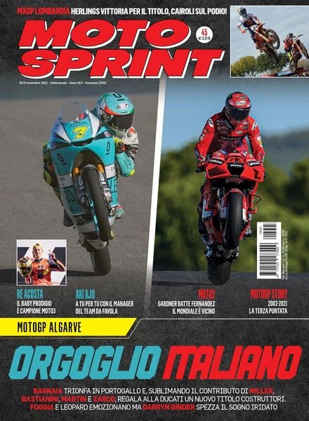 Moto Sprint – 9 Novembre 2021 Cover