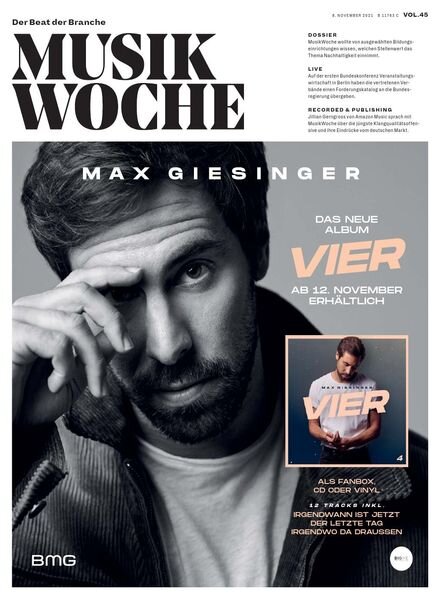 MusikWoche – 08 November 2021 Cover