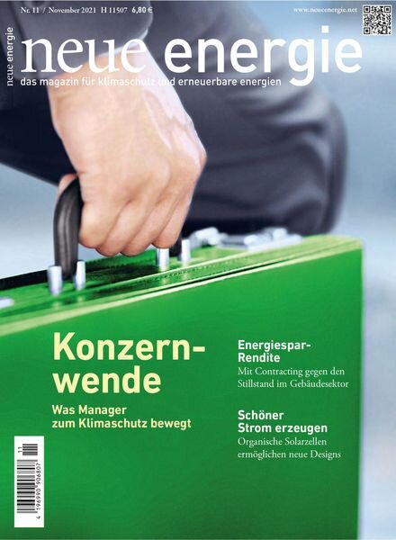 neue energie – 04 November 2021 Cover