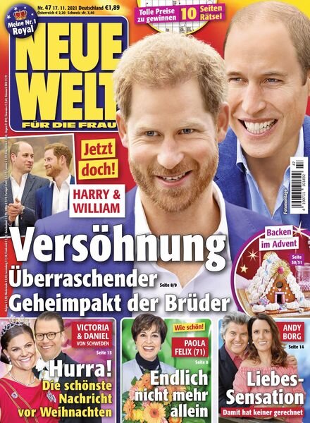 Neue Welt – 17 November 2021 Cover