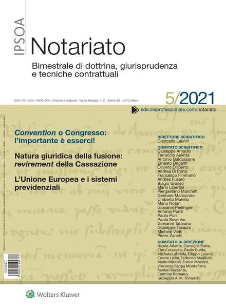 Notariato – N5 2021 Cover
