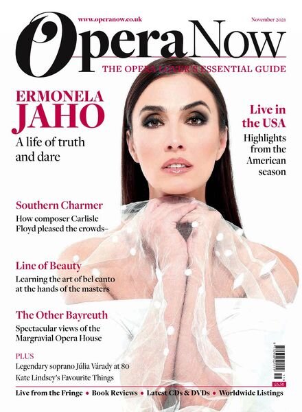 Opera Now – November 2021 Cover