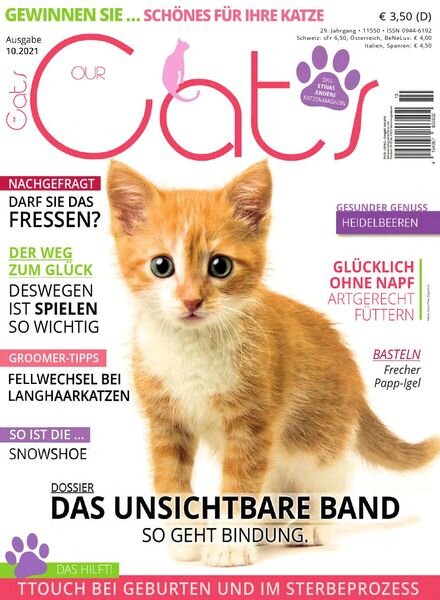 Our Cats – Oktober 2021 Cover