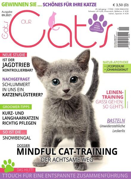 Our Cats – September 2021 Cover