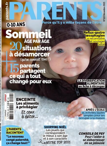 Parents France – Decembre 2021 Cover
