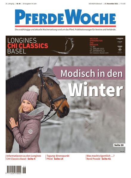 PferdeWoche – 17 November 2021 Cover