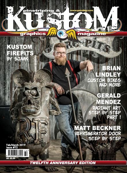 Pinstriping & Kustom Graphics English Edition – February-March 2019 Cover