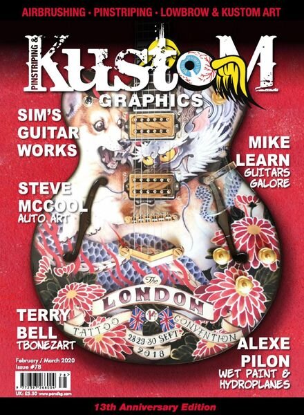 Pinstriping & Kustom Graphics English Edition – February-March 2020 Cover