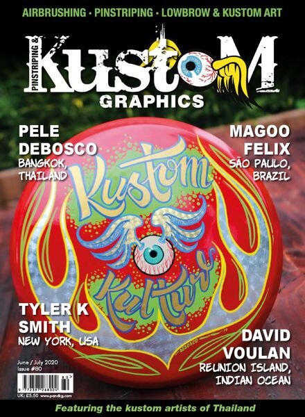 Pinstriping & Kustom Graphics English Edition – June-July 2020 Cover