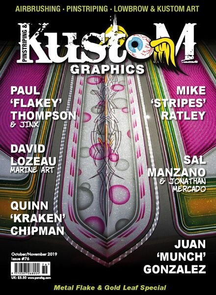 Pinstriping & Kustom Graphics English Edition – October-November 2019 Cover