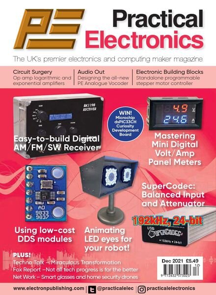 Practical Electronics – December 2021 Cover