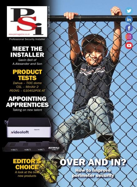 Proffessional Security Installer – November 2021 Cover