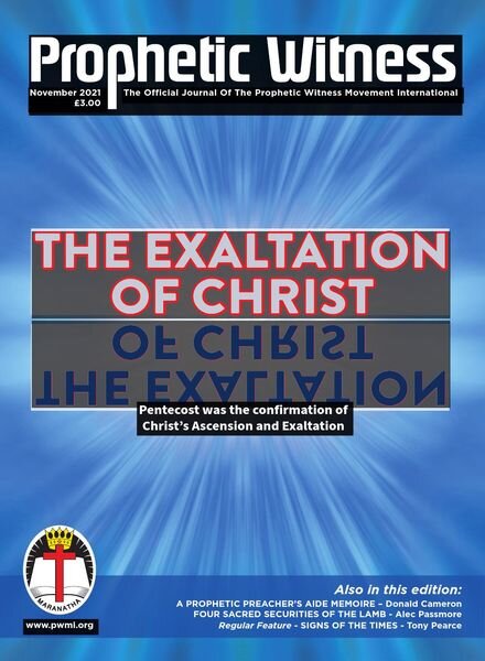 Prophetic Witness – November 2021 Cover