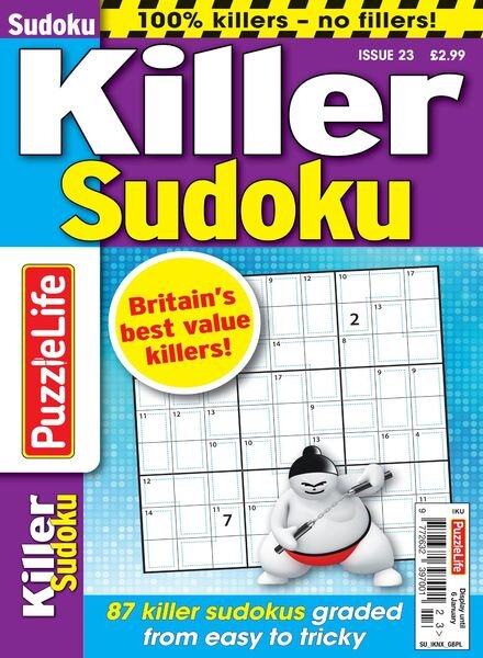 PuzzleLife Killer Sudoku – 11 November 2021 Cover