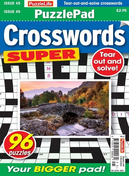 PuzzleLife PuzzlePad Crosswords Super – 04 November 2021 Cover