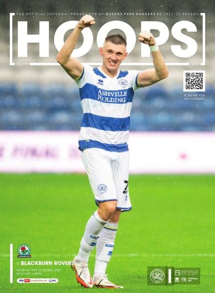 QPR Official Programmes – QPR vs Blackburn Rovers – 19 October 2021 Cover
