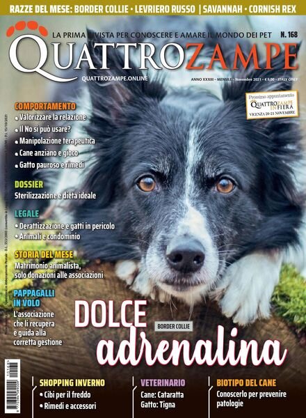 Quattro Zampe – novembre 2021 Cover