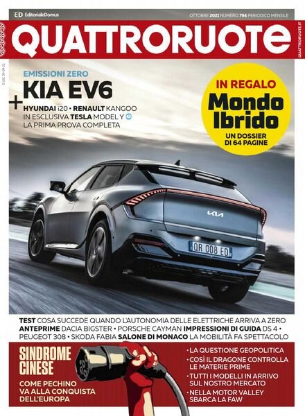 Quattroruote Italia – ottobre 2021 Cover