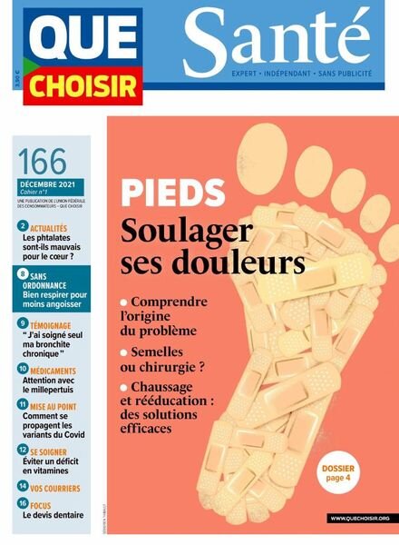 Que Choisir Sante – Decembre 2021 Cover