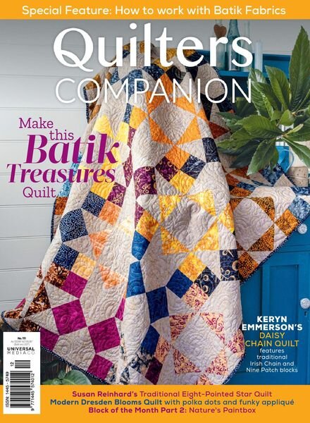 Quilters Companion – September 2021 Cover