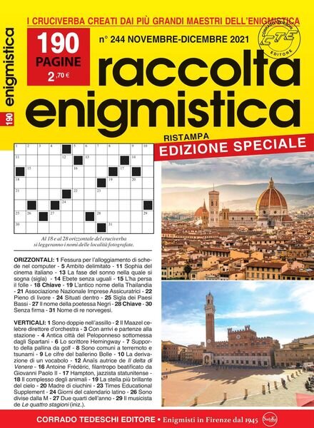 Raccolta Enigmistica – novembre 2021 Cover