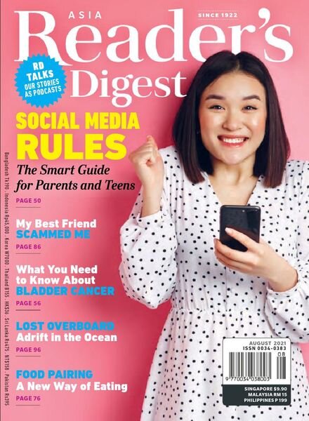 Reader’s Digest Asia – August 2021 Cover