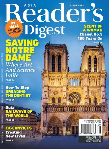 Reader’s Digest Asia – September 2021 Cover