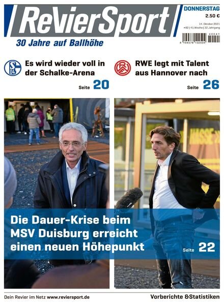 RevierSport – 14 Oktober 2021 Cover