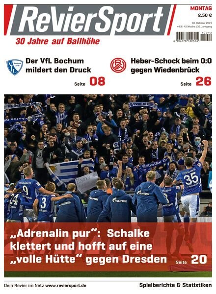 RevierSport – 18 Oktober 2021 Cover