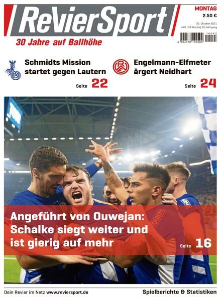 RevierSport – 25 Oktober 2021 Cover