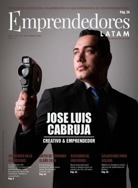 Revista Emprendedores Bolivia – diciembre 2020 Cover