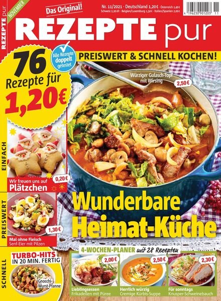 REZEPTE pur – Oktober 2021 Cover