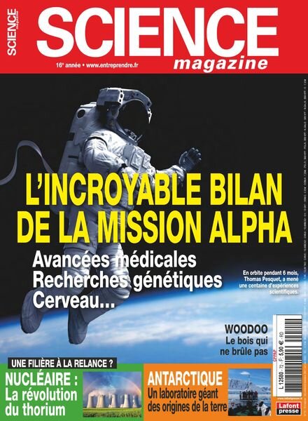 Science Magazine – Novembre 2021 – Janvier 2022 Cover