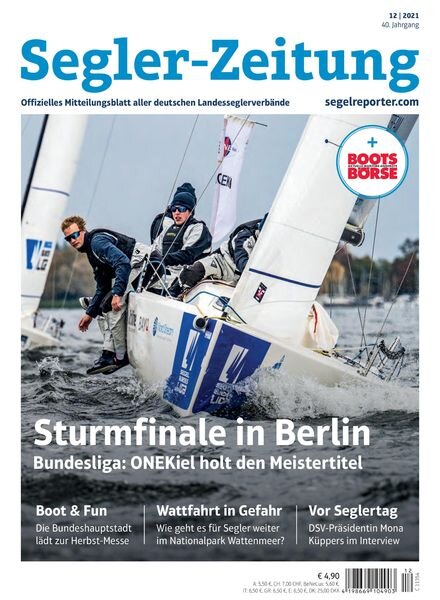 Segler-Zeitung – 10 November 2021 Cover