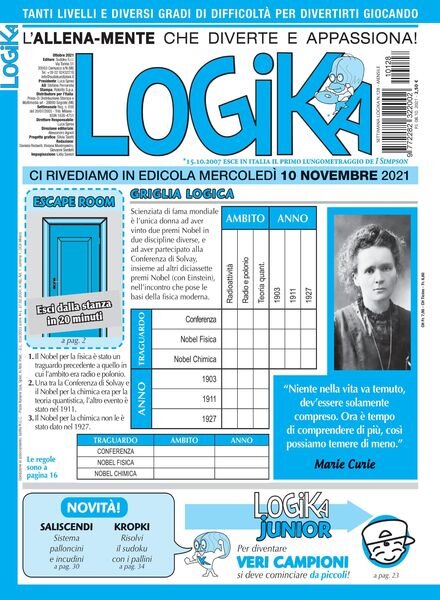 Settimana Logika – 08 ottobre 2021 Cover