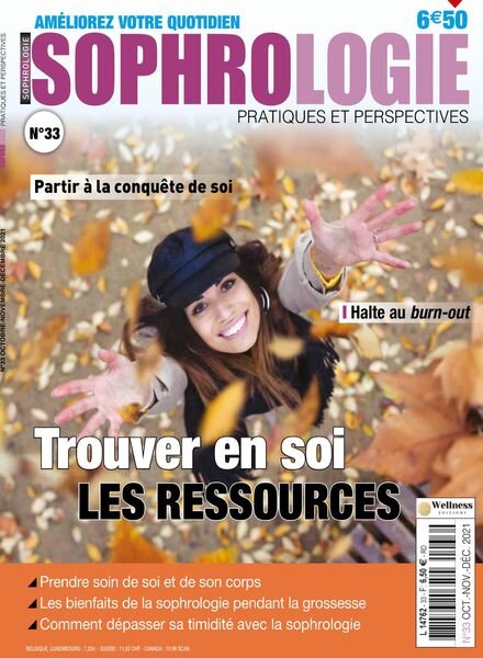 Sophrologie – Octobre-Decembre 2021 Cover