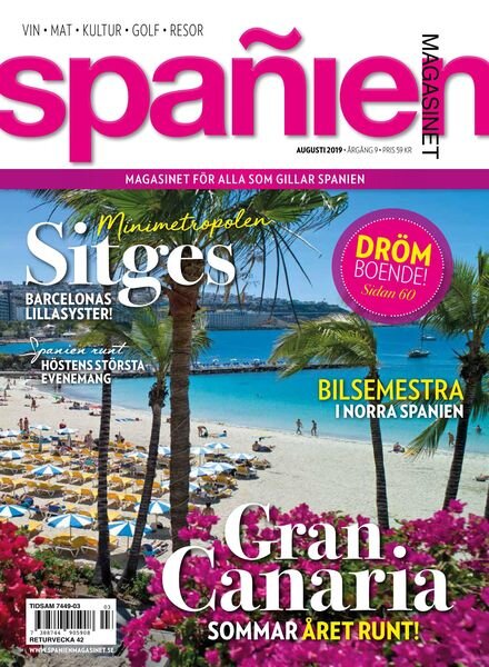 Spanien Magasinet – augusti 2019 Cover