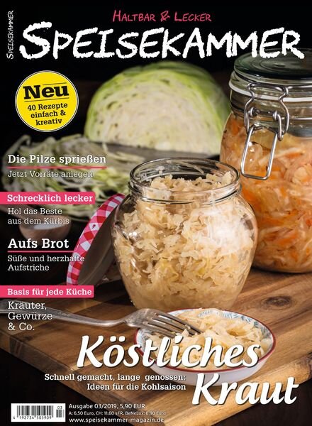 Speisekammer – 03 September 2019 Cover
