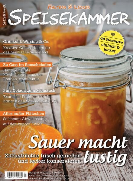 Speisekammer – 19 November 2020 Cover