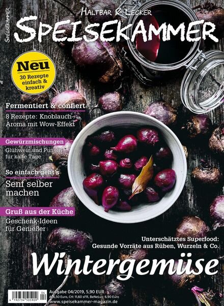 Speisekammer – 26 November 2019 Cover