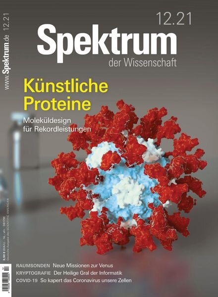 Spektrum der Wissenschaft – 13 November 2021 Cover