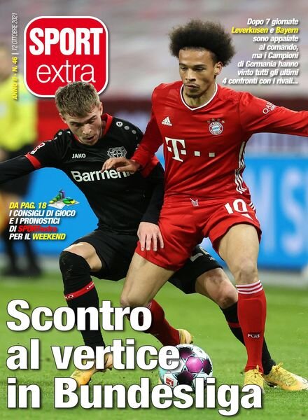 SPORTextra – 12 Ottobre 2021 Cover