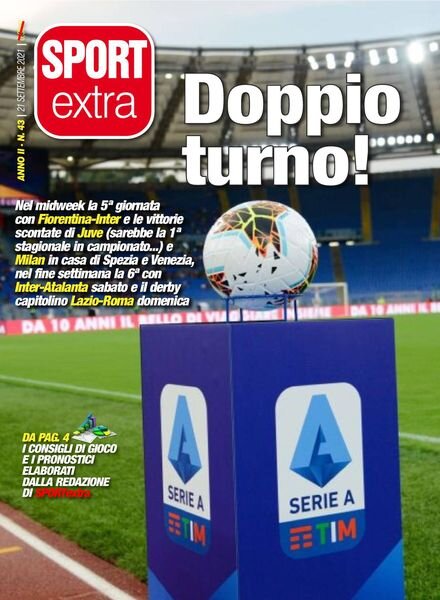 SPORTextra – 21 Settembre 2021 Cover