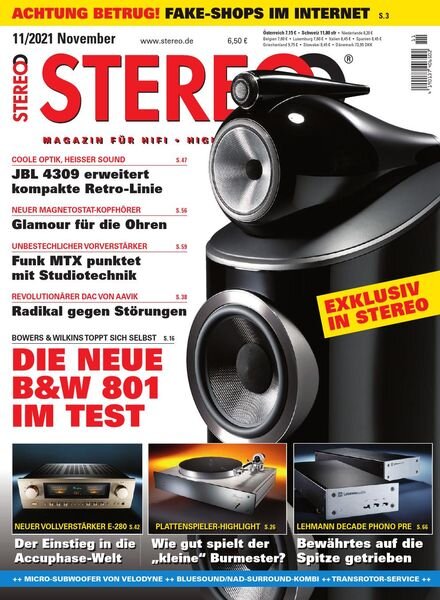 Stereo – November 2021 Cover
