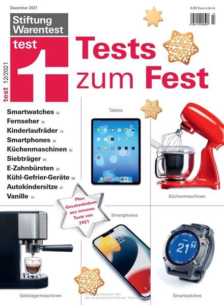 Stiftung Warentest Test – Dezember 2021 Cover