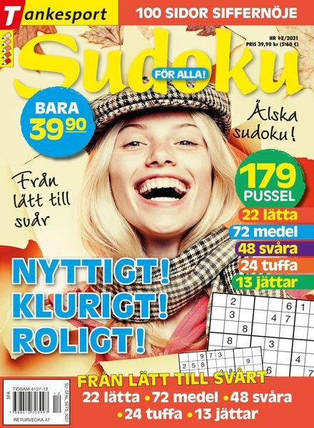 Sudoku fOr alla – 04 november 2021 Cover