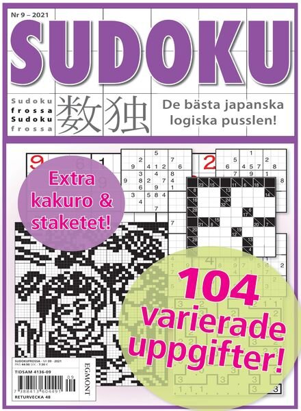 Sudoku Frossa – 21 oktober 2021 Cover
