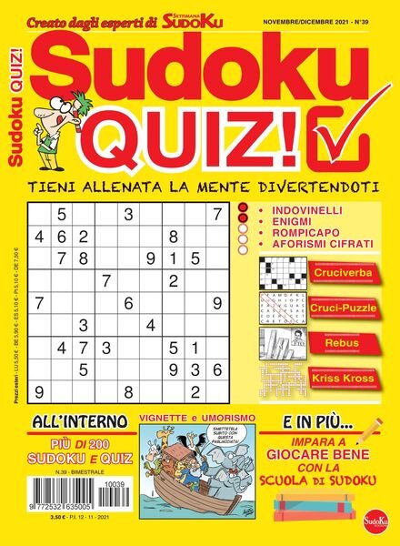 Sudoku Quiz – novembre 2021 Cover