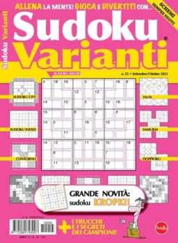 Sudoku Varianti – settembre 2021
